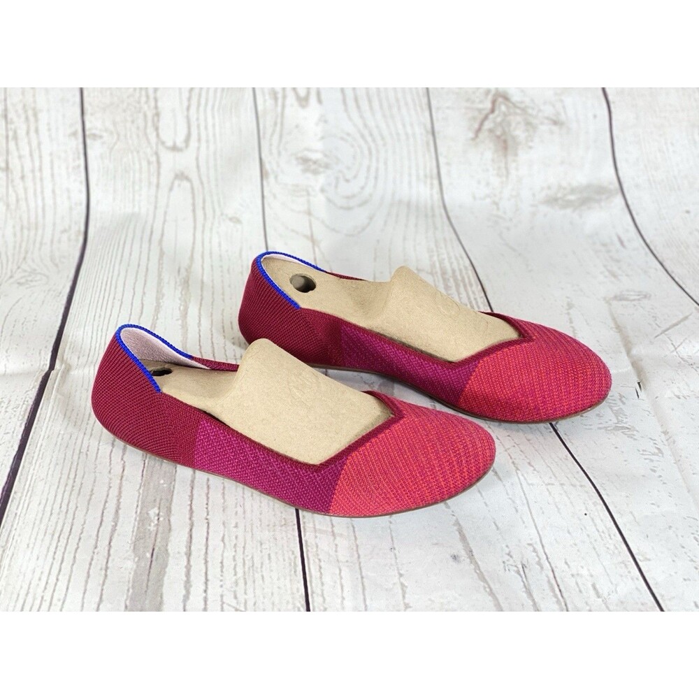 Rothy's Raspberry Color Block Ballet Flats Women’… - image 2